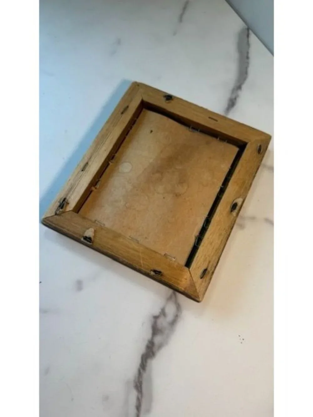 Wood-framed Antique Mirror